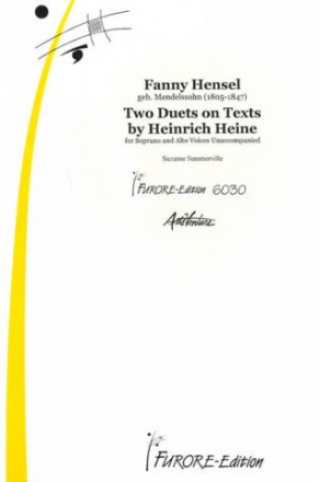 2 Duette mit Text von Heinrich Heine für Sopran und Alt a cappella
