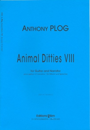 Animal Ditties 8 for guitar and narrator 2 scores