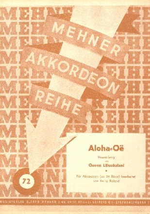 Aloha Oe fr Akkordeon