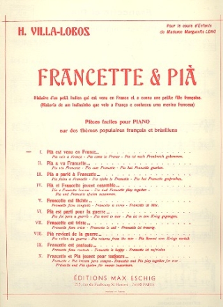 Francette et Pia no.1 pour piano