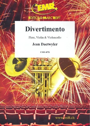 Divertimento fr Flte, Violine und Violoncello Partitur und Stimmen