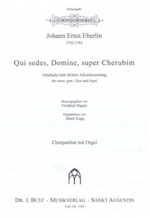 Qui sedes Domine super Cherubim fr gem Chor und Orgel Partitur