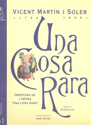 Una cosa rara Dramma giocoso reduccin para piano