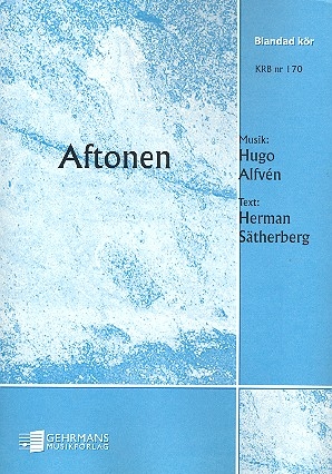 Aftonen  fr gem Chor (SSATTBB) und Klavier