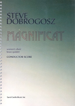 Magnificat for female chorus, 2 trumpets, horn, trombone and tube score