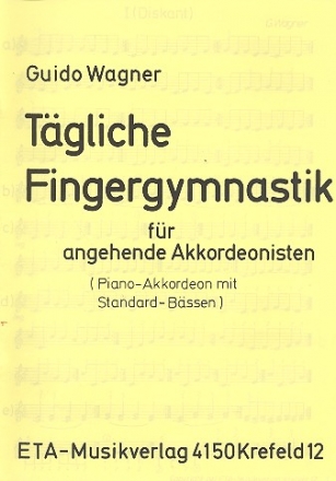 Tgliche Fingergymnastik - fr Akkordeon
