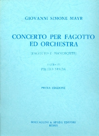 Concerto per fagotto ed orchestra per fagotto e pianoforte