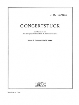 Concertstcke pour saxophone alto et orchestre pour saxophone alto et piano