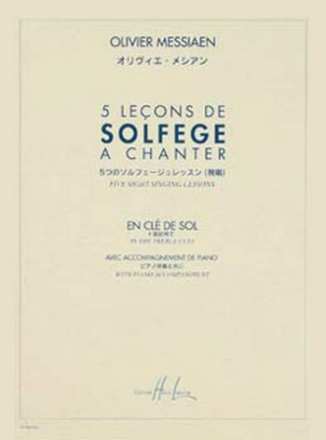 5 lecons de solfege a chanter en cle de sol