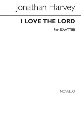 I love the lord for mixed chorus a cappella score