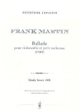 Ballade fr Violoncello und Orchester Studienpartitur