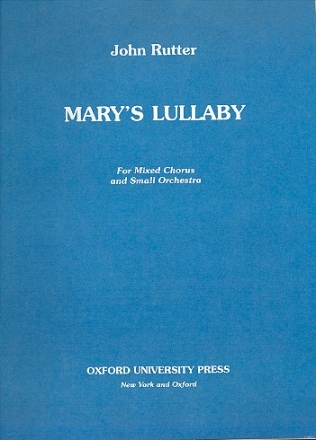 Mary's Lullaby for mixed chorus and orchestra score