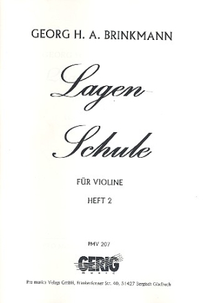Lagenschule Band 2 fr Violine