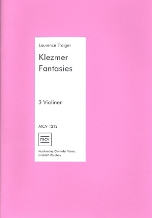 Klezmer Fantasies fr 3 Violinen Partitur und Stimmen