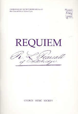 Requiem for mixed chorus and organ
