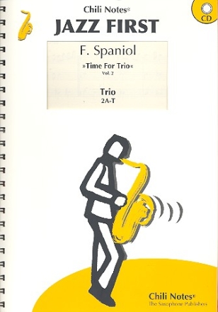 Time for Trio vol.2 (+CD)   for 3 saxophones (AAT) score and parts