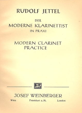 17 Studien Band 2 (Nr.7-12) fr 3 Klarinetten,  Partitur und Stimmen Der moderne Klarinettist Band 2