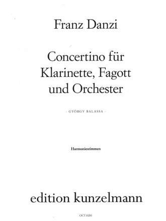 Concertino B-Dur op.47 fr Klarinette, Fagott und Orchester Harmonie