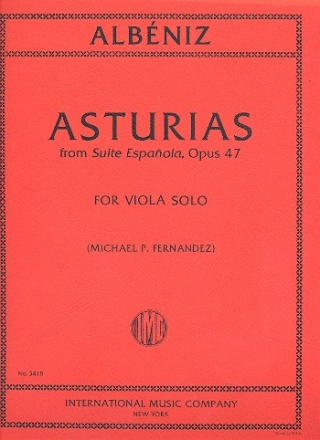 Asturias op.47 for viola