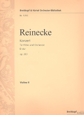 Konzert D-Dur op.283 fr Flte und Orchester Violine 2