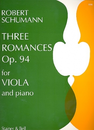 3 Romances op.94 for viola and piano
