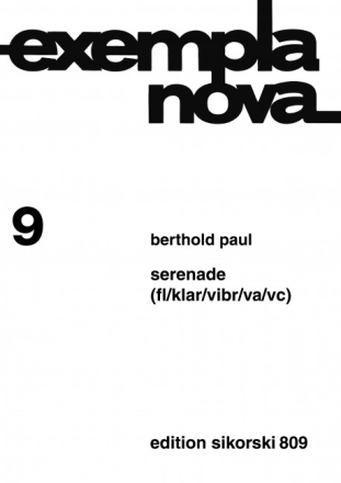 Serenade fr Flte, Klarinette, Vibraphon. Viola und Violoncello