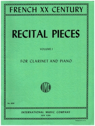 French XX Century Recital Pieces vol.1 for clarinet and piano
