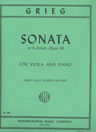 Sonate a-Moll op.36 fr Viola und Klavier