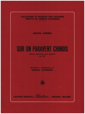 Sur un Paravent Chinois op.147 pour guitare