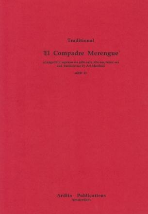 El Comprade Merengue for 4 saxophone (SATB) or 4 clarinets score and parts