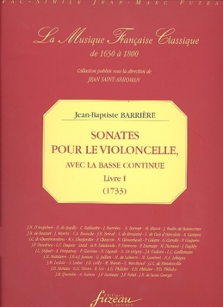 Sonates vol.1 pour violoncelle et Bc facsimil