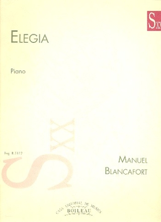 Elegia a Frederic Mompou for piano