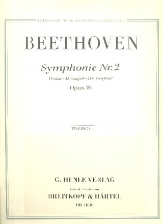 Sinfonie C-Dur Nr.1 op.21 fr Orchester Violine 1