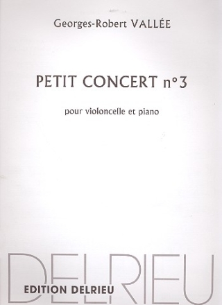 Petit concert no.3 pour violoncelle et piano