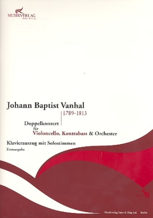 Konzert A-Dur fr Violoncello, Kontrabass und Orchester fr Violoncello, Kontrabass und Klavier Klavierauszug mit Solo-Stimmen
