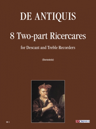 8 two-part Ricercare for 2 recorders (SA) score