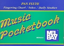 Pan Flute Music Pocketbook fingering chart, solos, daily studies