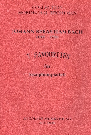 7 Favourites fr 4 Saxophone (SATB) Partitur und Stimmen