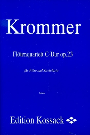 Quartett C-Dur op.23 fr Flte und Streichtrio Partitur und Stimmen