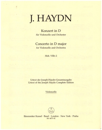 Konzert D-Dur Hob.VIIb:2 fr Violoncello und Orchester Violoncello