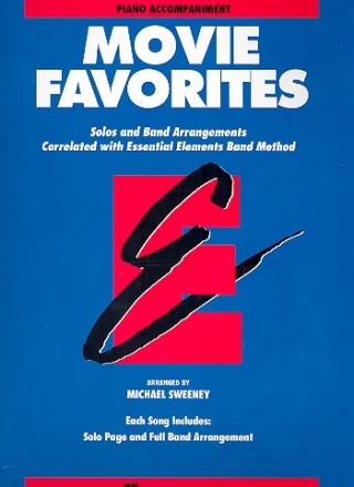 Movie Favorites for band piano accompaniment