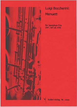 Menuett fr 3 Saxophone (AAT, SAT oder ATB) Partitur und Stimmen