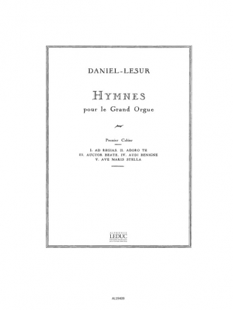 Hymnes vol.1 pour orgue
