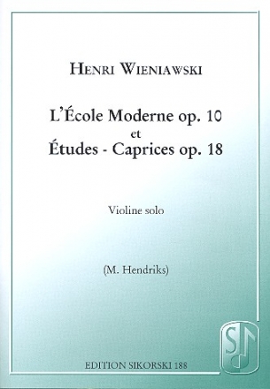L'cole moderne op.10 et tudes-caprices op.18 pour violon