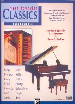First Favorite Classics vol.1 - 23 pieces for piano