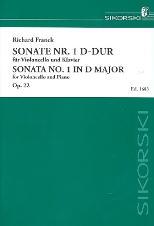 Sonate D-Dur Nr.1 op.22 fr Violoncello und Klavier