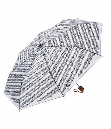 Regenschirm mit Noten Fr Elise wei Taschenschirm