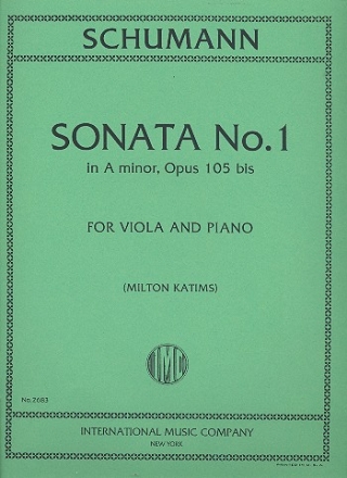 Sonate a-Moll op.105 bis für Viola und Klavier