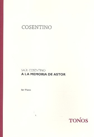 A la memoria de Astor fr Klavier