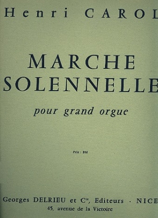 Marche solenelle pour orgue